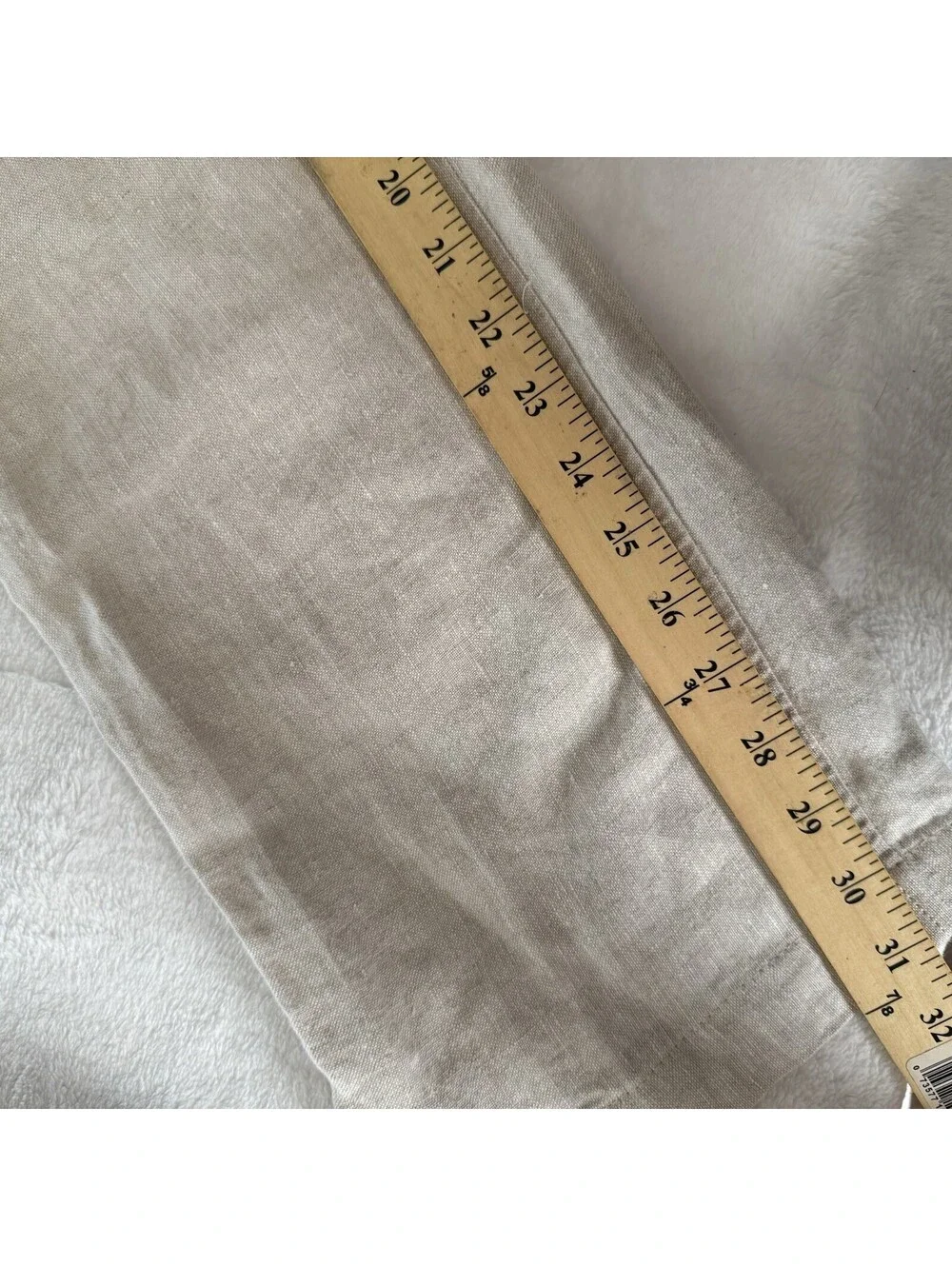 Caribbean Roundtree & Yorke Mens Linen Pants 36 Beige Straight Classic Fit NWT